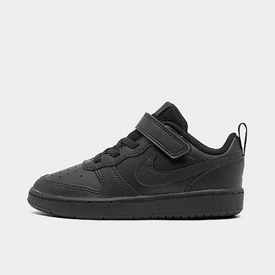Nike Babies'  Kids' Toddler Court Borough Low 2 Casual Shoes In Black/black/black