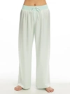 Pj Harlow Jolie Satin Lounge Pants In Mint