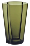 Iittala Alvar Aalto Finlandia Crystal Vase In Green