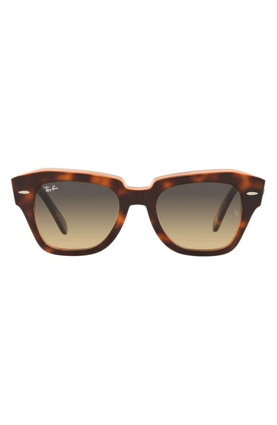 RAY BAN RAY-BAN STATE STREET 52MM SQUARE SUNGLASSES,RB218652-X