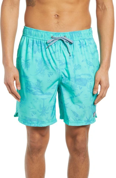 Saxx Oh Buoy 2n1 Volley Swim Shorts In Fiji Astro Surf And Turf