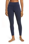 Sweaty Betty Super Sculpt Pocket 7/8 Yoga Leggings In Blue