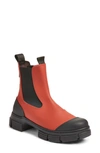 GANNI RECYCLED RUBBER CHELSEA RAIN BOOT,S1541