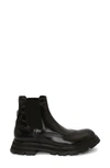 Alexander Mcqueen Lug Chelsea Boot In Black