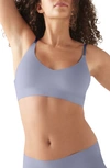 True & Co. True Body Triangle Convertible Strap Bralette In Blue Granite