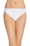 Natori Bliss French Cut Lace Trimmed Briefs In White