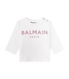 BALMAIN KIDS COTTON LOGO T-SHIRT (3-36 MONTHS),16850991