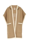 BURBERRY TWO-TONE WOOL BLEND CAPE ND BURBERRY DONNA TU