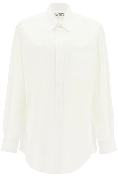 Maison Margiela Oversize Button Shirt In White