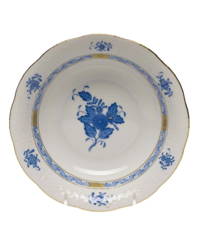 Herend Chinese Bouquet Blue Oatmeal Bowl