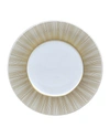 Bernardaud Sol Salad Plate In Gold/white