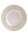 BERNARDAUD SAUVAGE WHITE RIM SOUP PLATE,PROD166840020