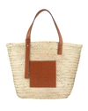 Loewe Basket Large Bag In Natural/tan