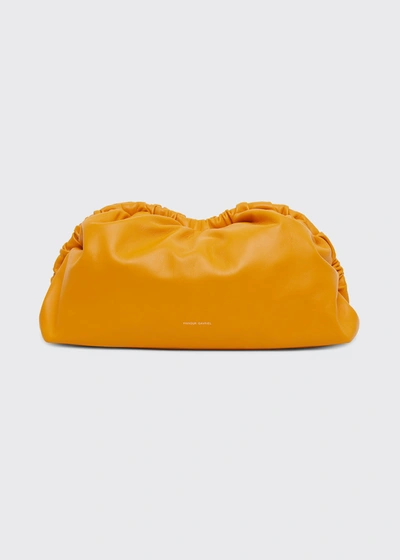 Mansur Gavriel Mini Lambskin Cloud Clutch Bag In Sole