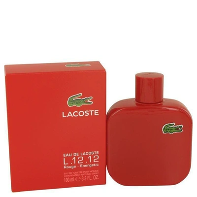 Lacoste Eau De  L.12.12 Rouge By  Eau De Toilette Spray 3.3 oz