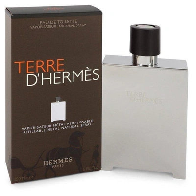 Pre-owned Hermes Terre D' By  Eau De Toilette Spray Refillable (metal) 5 oz