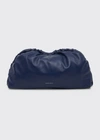 Mansur Gavriel Soft Ruffled Clutch Bag In Blue