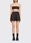 Prada Re-nylon Bandeau Bra In F0002nero