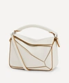 Loewe Puzzle Mini Leather Shoulder Bag In Sand