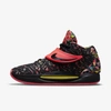 Nike Kd14 High-top Sneakers In Black,yellow Strike,bright Crimson