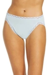 Natori Bliss Cotton French Cut Briefs In Baby Blue