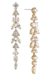 Nadri Prima Linear Drop Earrings In Gold