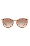 Michael Kors 56mm Gradient Round Sunglasses In Rose