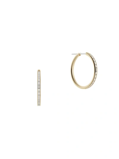 Spinelli Kilcollin Women's 18k Yellow Gold & Diamond Baguette Hoop Earrings