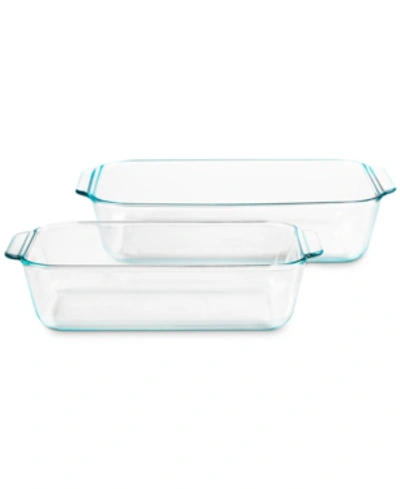 Pyrex Deep Baking Dishes, Set Of 2 In Clear