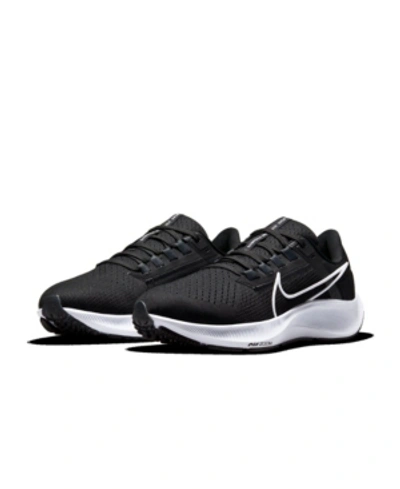 Nike Air Zoom Pegasus 38 Flyease Women's Easy On/off Road Running Shoes In Black/white