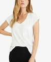 Sanctuary Traveler Twist Scoop-neck T-shirt In White