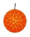 VICKERMAN 10" STARLIGHT SPHERE CHRISTMAS ORNAMENT WITH 150 ORANGE WIDE ANGLE LED LIGHTS