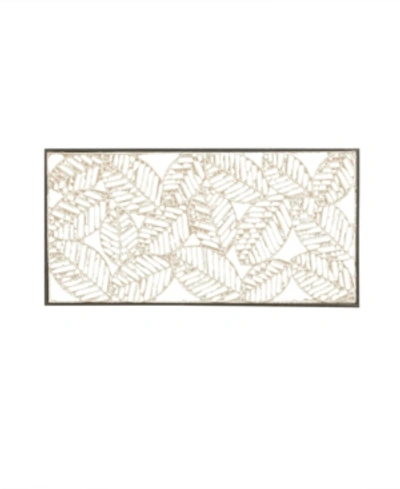 Madison Park Paper Cloaked Leaves Wall Decor, 15.94" L X 31.89" W In Natural