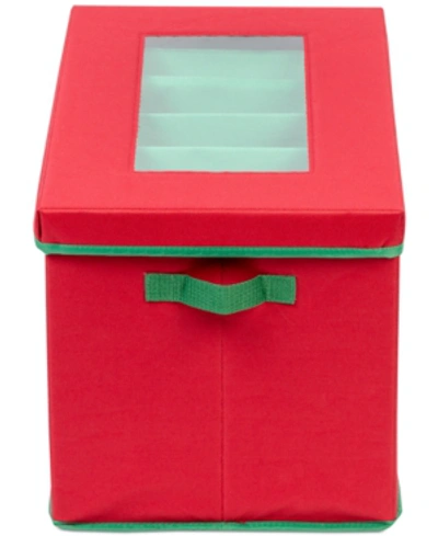 Honey Can Do Holiday Lights Storage Box In Red