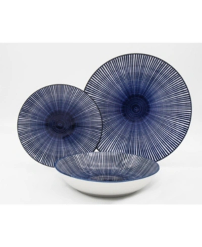 Godinger Blue 12 Pc. Dinnerware Set, Service For 4