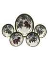 Certified International Olive D'italia 5 Piece Pasta Set In Multicolor