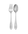 Spode Christmas Tree Salad Servers Set In White Multi