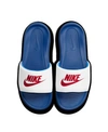 Nike Men's Victori One Slide Sandals From Finish Line In White-red