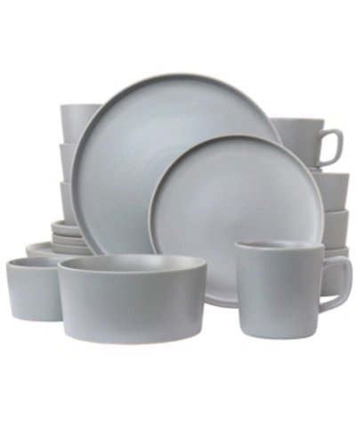 Elama Luxmatte Matte Dinnerware Set Of 20 Pieces In Gray