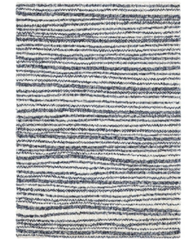 Jennifer Adams Home Orian Cotton Tail Knitted All Over Neutral 6'7" X 9'6" Area Rug In Blue