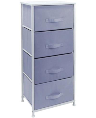 Sorbus 4-drawers Chest Dresser In Purple