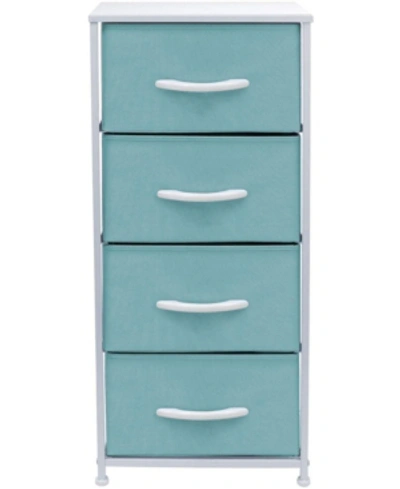Sorbus 4-drawers Chest Dresser In Aqua