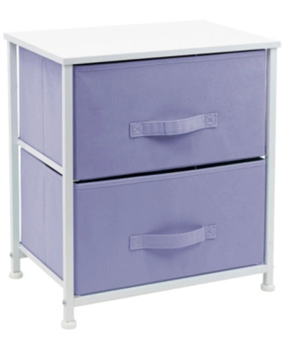Sorbus 2-drawer Chest Dresser In Purple