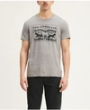 Levi's Men's 2-horse Graphic Regular Fit Crewneck T-shirt In Gray