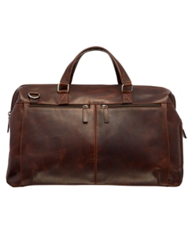 Mancini Men's Carry-on Duffle Bag In Brown