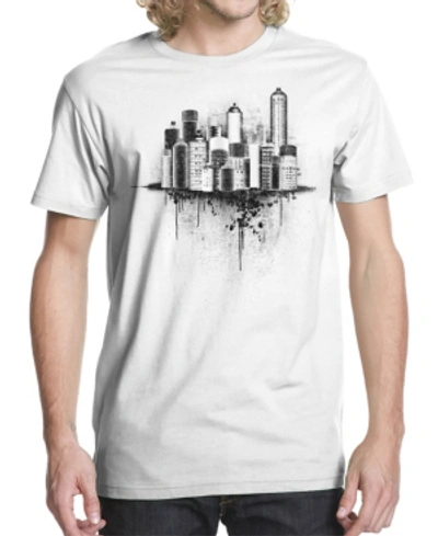 Beachwood Men's Skyline Spray Graphic T-shirt In White