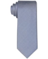 Calvin Klein Men's Subtle Circle Dot Slim Tie In Light Blue