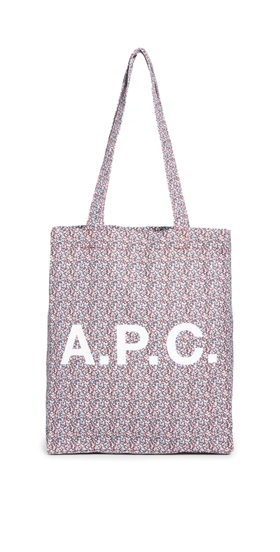 Apc Lou Printed Tote Bag In Multicolor