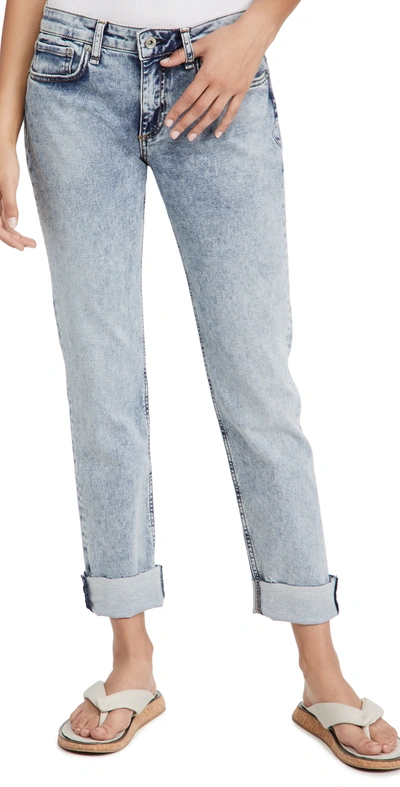 Rag & Bone Dre Low-rise Slim Boyfriend Jeans In Tulip