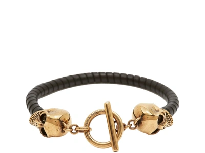 Alexander Mcqueen Bracelet Skull In Black